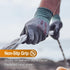 DEX FIT Nitrile Work Gloves FN330, 1 Pair, 3D-Comfort Stretchy Fit, Firm Grip, Thin & Lightweight, Touch-Screen Compatible, Durable, Breathable & ...