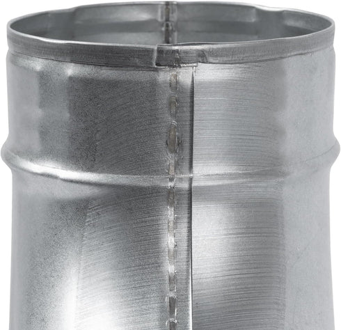 4" Inch 90? Degree Galvanized Steel Duct Elbow - Pressed Industrial Connector Bend - Ventilation Pipe Fitting - Dryer, Exhaust, Extractor Hood Air...