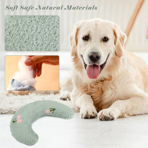 T'CHAQUE Soft Dog Bed Pillows, Ideal Naptime Sleeping Companion for Small Dogs and Cats, Pet Neck Pillow for Upper Spine and Calming Support, Cudd...