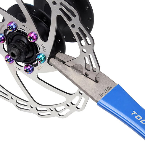Rotor Truing Fork, Bicycle Disk Brake Rotor Alignment Tool for Mountain Road Bike MTB...