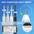 Toothbrush Head Replacement for Waterpik, 8 Pack Flossing Brush Heads Compatible with Water-pik Sonic Fusion 2.0 / SF-01, SF-02, SF-03 & SF-04...