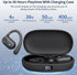 True Open Ear Headphones, Bluetooth Headphones 5.3 Sports with Smart Digital Display, 36H Playtime, IP54 Waterproof, Wireless Earbuds Lightweight ...