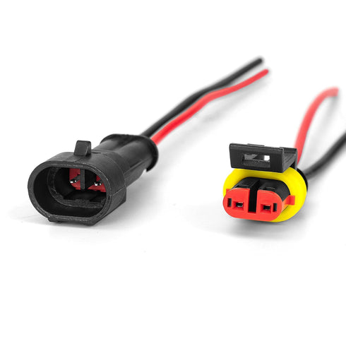 12 kit 2 Pin Connector Waterproof Connector 16 AWG Male and Female Way Connector 2 Wire Quick Disconnect Connector for Car Truck Motorcycle Boat...
