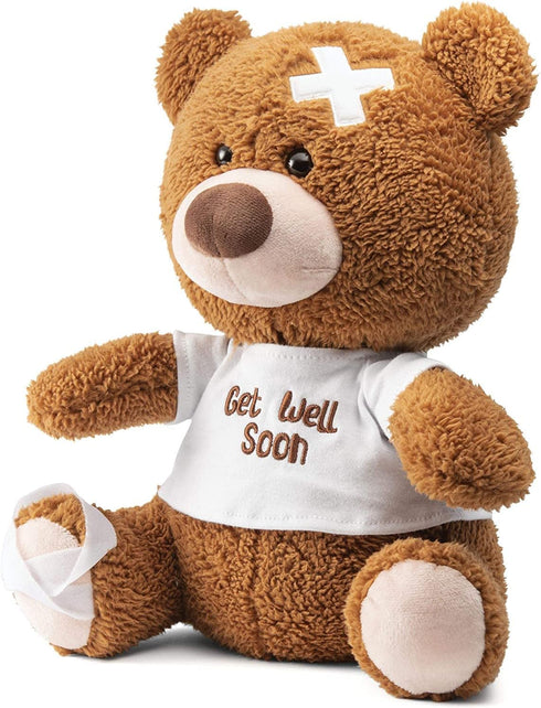 PREXTEX 12-Inch Get Well Soon Plush Bear - Soft Stuffed Teddy Bear - Get Well Soon Gifts for Kids Stuffed Animals - Get Well Soon Stuffed Toy - Ge...