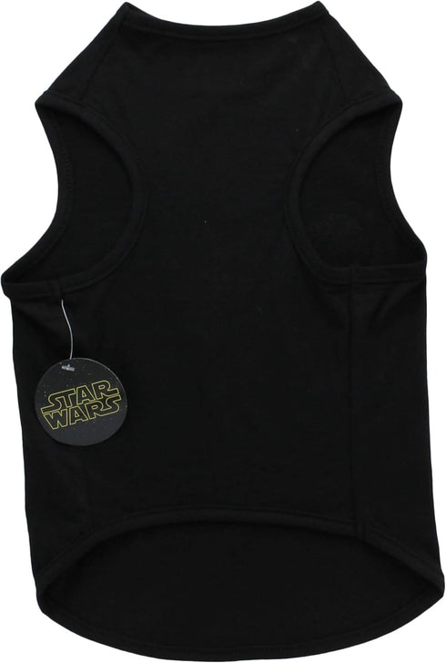Star Wars for Pets Black & Yellow Logo Dog Tank | Dog Shirt for Large Dogs | Size Large for Large Size Dog Breeds | Adorable Dog Clothing and Appa...