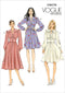 Vogue Patterns V9076 E5 Misses' Gathered Dress with Bishop Sleeves Sewing Pattern, Size 14-22 (9076)...