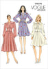 Vogue Patterns V9076 E5 Misses' Gathered Dress with Bishop Sleeves Sewing Pattern, Size 14-22 (9076)...