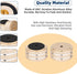 Monosaudio 4Pcs Audio Isolation Feet Turntable Feet 40x20mm Turntable Isolation Pad Replacement with Non-Slip Rubber Ring/3M Adhesives/M4 Screw fo...