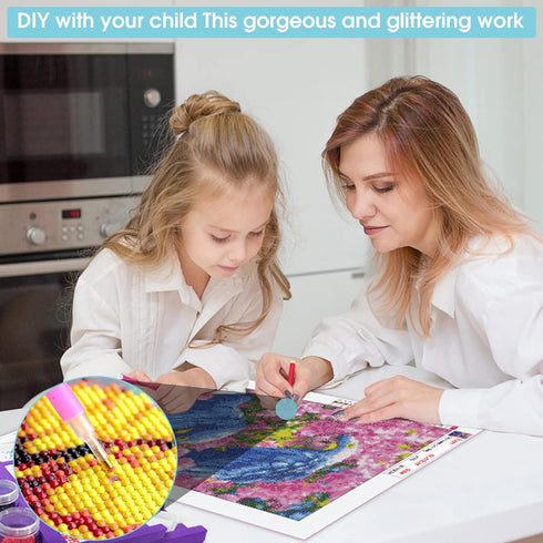 Pavemlo 5D Diamond Art Painting Kits for Adults Sunflower, Full Drill Diamond Art Sky Pictures Paint with Diamonds, DIY Cross Stitch Jewel Art Rhi...
