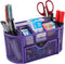 EasyPAG Desk Organizer Mesh Desktop Office Supplies Multi-functional Caddy Pen Holder Stationery with Drawer,Purple...