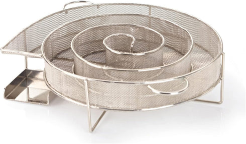 8'' Cold Smoke Generator spiral round, More Durable with thicker material, Perfect Idea for Hot or Cold smoking on BBQ Grill and Smoker, Cold smok...