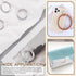 60Pcs Metal O Ring Kit Belts Hardware Pin O-Ring for Macrame, Camping Belt, Dog Leashes, Light Saber Accessories, Luggage Belt, Handbag(Sliver, 3/...