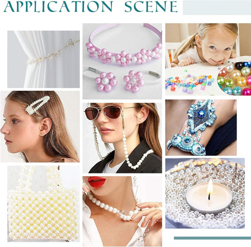 PH PandaHall 1000 Pcs Glass Pearl Beads, 4mm Pearl Bead Pink Smooth Craft Beads Round Loose Spacer Beads for Earring Bracelet Necklace Waist Chain...