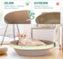 Oval Cute Cat Scratching Bed Couch Lounger for Indoor Cats, Corrugate Cat Cardboard Scratcher Box Durable, Kitty Cat Scratch Pad Lounge Long Lasti...
