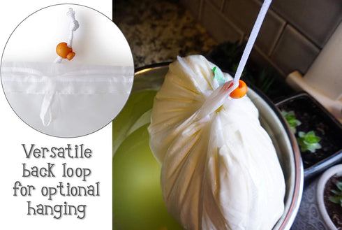 Greek Yogurt Strainer Pouch, Ultra-Fine 100 Micron Nylon (16"X9")...