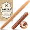 Walfos French Rolling Pin Set - Natural Wooden Rolling Pins (8inch, 15.7inch), Baking Dough Roller for Pizza, Pie, Pasta, Bread, Pastry, No Coatin...