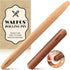 Walfos French Rolling Pin Set - Natural Wooden Rolling Pins (8inch, 15.7inch), Baking Dough Roller for Pizza, Pie, Pasta, Bread, Pastry, No Coatin...