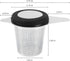 Two Pack Tea Infuser Basket Stainless Steel Tea Strainer Tea Filter With Small Strainer And Lid Tea Diffuser For Loose Tea Superior Brewing Experi...