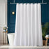 Long Shower Curtain Liner 78 Inches Height-Water-repellent Fabric Shower Curtains Set With 12 Hooks, White Bathroom Curtain Weighted Bottom Machin...
