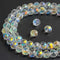 6mm White Rondelle Glass Beads for Jewelry Making 720pcs Faceted Briolette Shape Crytal Spacer Beads Assortments Supplies Accessories for Bracelet...