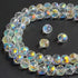 6mm White Rondelle Glass Beads for Jewelry Making 720pcs Faceted Briolette Shape Crytal Spacer Beads Assortments Supplies Accessories for Bracelet...