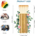 2 Pieces Hake Blender Brush Bamboo Brush for Ceramics Paint Brush Applicator Artist Drawing Brush Craft Painting Brushes for Watercolor, Wash, Cer...