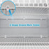 24 Pack White Down Wall Clip Closet Shelves Clips Wire Shelf Loop Clips Plastic Heavy Duty Wire Shelf Brackets Included Clips Screws and Expansion...
