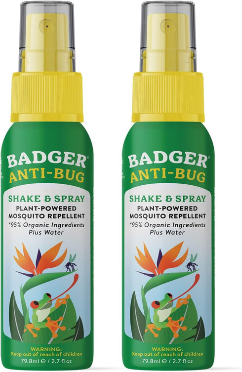 Badger Bug Spray, Non-DEET Mosquito Repellent with Citronella & Lemongrass, Natural Bug Spray for People, Family Friendly Bug Repellent, 2.7 fl oz...