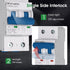 Miniature Circuit Breaker 1000V dc Circuit Breaker 2 Pole 63Amp Smart Circuit Breaker,DC Disconnect Switch DIN Rail Mount for Marine Power Systems...