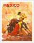 Mexico - Bullfighting Matador - Vintage Travel Poster by Carlos Ruano Llopis c.1944 - Fine Art Matte Paper Print (Unframed) 11x14in...