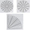 5pcs Mandala Dot Painting Tool Stencils Template Set, 8/12/16 Segment Creative Mandala Stencils Reusable Painting Stencils for DIY Wood, Fabric, G...