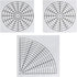 5pcs Mandala Dot Painting Tool Stencils Template Set, 8/12/16 Segment Creative Mandala Stencils Reusable Painting Stencils for DIY Wood, Fabric, G...