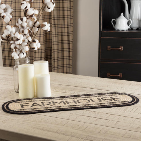 VHC Brands Tabletop & Kitchen-Sawyer Mill White Farmhouse Jute Table Décor...