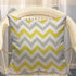 Mugod Chevron Throw Pillow Zigzag Wavy Geometric Stripe Line Yellow White and Gray Cotton Linen Square Cushion Cover Standard Pillowcase 18x18 Inc...