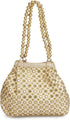 Indian Ethnic Designer Embroidered Silk Potli Bag Batwa Pearls Handle Purse (Golden-3)...