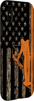 iPhone X/XS Bow Hunting Tree Stand Deer Hunter American Flag Camouflage Case...