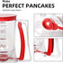 Batter separator Cupcakes Pancakes Cookie Cake Waffles Batter Dispenser cookie separator batter Cream Speratator Cup Measuring Baking Tools (red)...