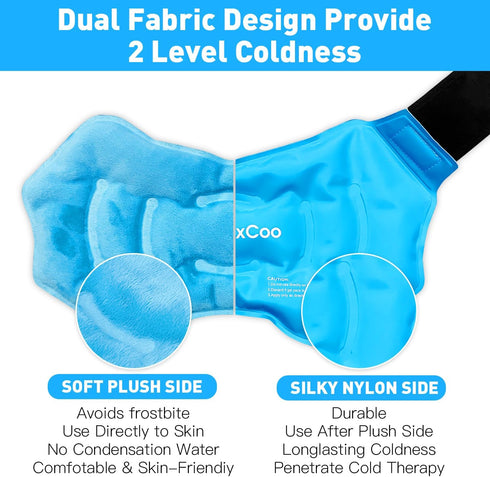 Ankle Ice Pack Wrap for Swelling, Reusable Gel Ice Pack for Ankle Injuries, Cold Compress Therapy for Foot Pain Relief, Achilles Tendonitis, Plant...