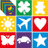 24 Pieces Stencils for Kids 8 Inches Drawing Stencils Chalk Stencils Large Washable Geometric and Garden Themed Primary Shape Template for Kids To...