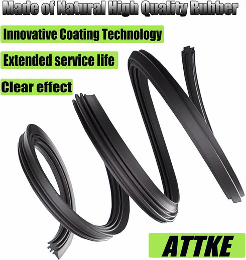 Rear Wiper Blade for Honda CR-V 2012-2016/Cadillac SRX 2010-2018/Hyundai Tucson 2004-2009 OEM Genuine Style (12" Rear Wiper Blade)...