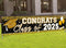 2025 Graduation Decorations Gold Class of 2025 Banner Large Congrats Grad Graduation 2025 Yard Signs for Graduate Party Supplies (Gold)...