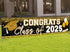 2025 Graduation Decorations Gold Class of 2025 Banner Large Congrats Grad Graduation 2025 Yard Signs for Graduate Party Supplies (Gold)...