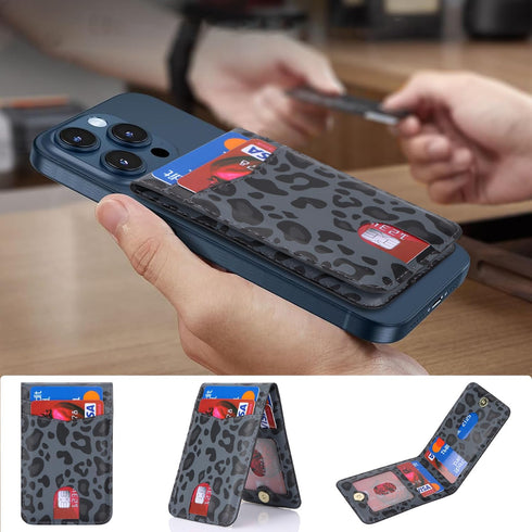 Cavor for Magsafe Wallet, for Apple Magsafe Wallet with Adjustable Stand, Magnetic Wallet for iPhone 15 Pro Max/14 Pro/14 Plus/13/12 Mini, Magsafe...