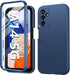 FNTCASE for Samsung Galaxy A14-5G Case: Shockproof Silicone Protective Phone Case with Built-in Screen Protector - Slim Dual Layer Rugged Durable ...