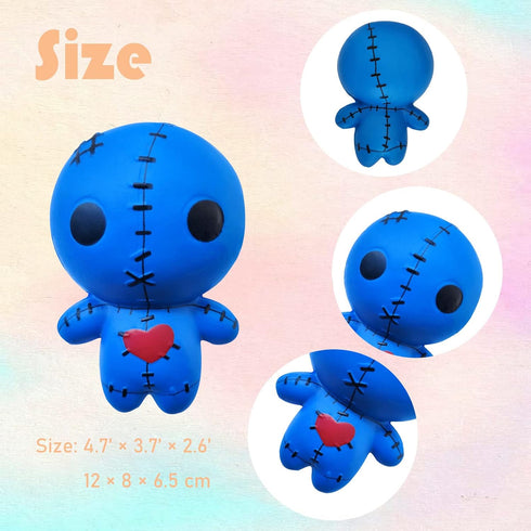 funnysquee Cute Ghost Squishies Toy Horror Voodoo Dolls Stress Relief Slow Rising Soft Squeeze Toys for Kids Halloween Christmas Thanksgiving Gift...