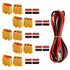 XT90 XT-90 Male and Female Bullet Connectors with 2M 14 AWG Silicone Wire, XT90 Plug Set for RC Lipo Battery Drone Electrical Cabinet LED Lighting...