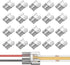 COB LED Light Strip Connectors 20pcs 8mm 2Pin Strip to Wires LED Tape Light Connectors,Transparent Solderless No Dark Area for LED Lights Connecto...
