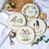 Embroidery Starter Kit with Pattern and Instructions for Beginners, Cross Stitch Set, Wooden Embroidery Hoops, Needles, and Color...