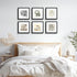 Golden State Art 12x12 Black Frame Use as 8x8 Picture Frame with White Mat or 12x12 Picture Frame without Mat - Solid Wood and Tempered Glass-Wall...