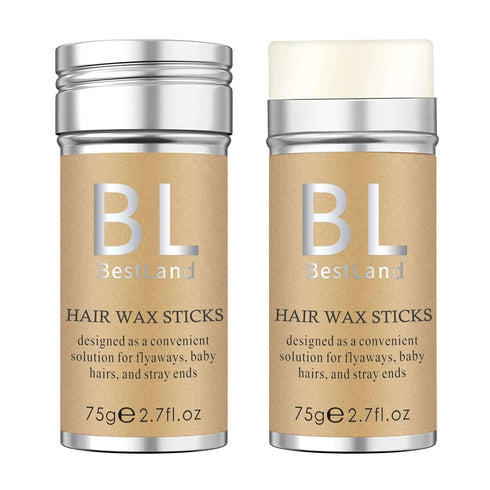 BestLand Hair Wax Stick, Flyaways Hair Stick Non-greasy Styling Wax Stick for Hair Edge Control Hair Finishing Slick Wax Stick Flyaways Edge Frizz...